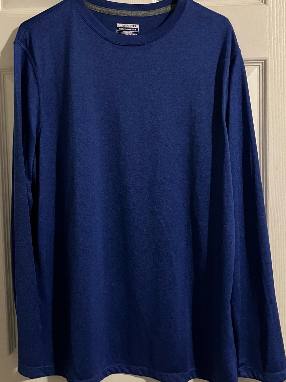 Layer 8 Performance Long Sleeve Tee - Royal Blue Size L